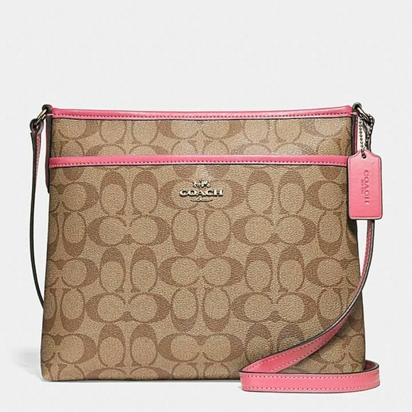 NWT Coach File Crossbody in Sig Coated Canvas - Picture 1 of 8